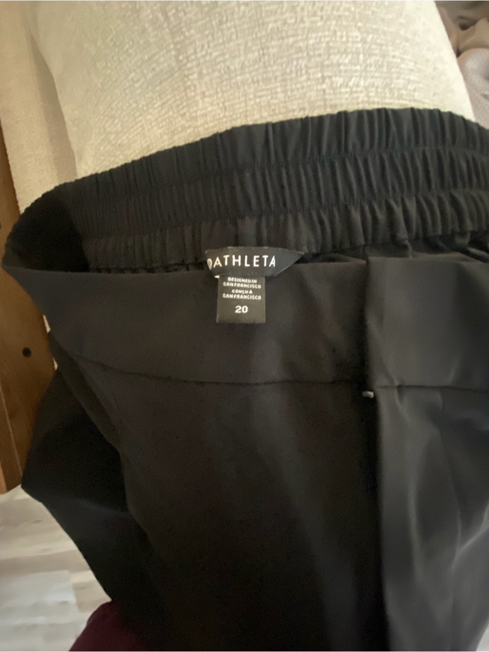 NWT Athleta Pinnacle High Rise Trouser - Black - Size 20 - Picture 14 of 16